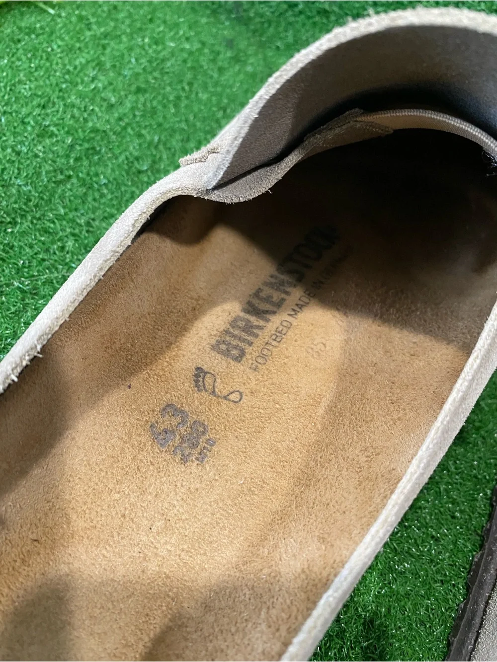 Birkenstock Naples Wrapped Suede Leather Clog  Sz 10 Men’s  (Ago 026)